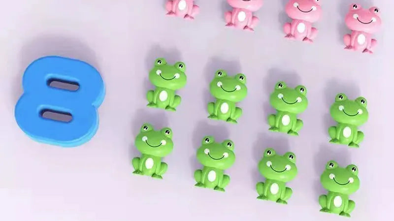 Children's digital frog balance toy early education puzzle addition and subtraction enlightenment balance mathematics teaching t