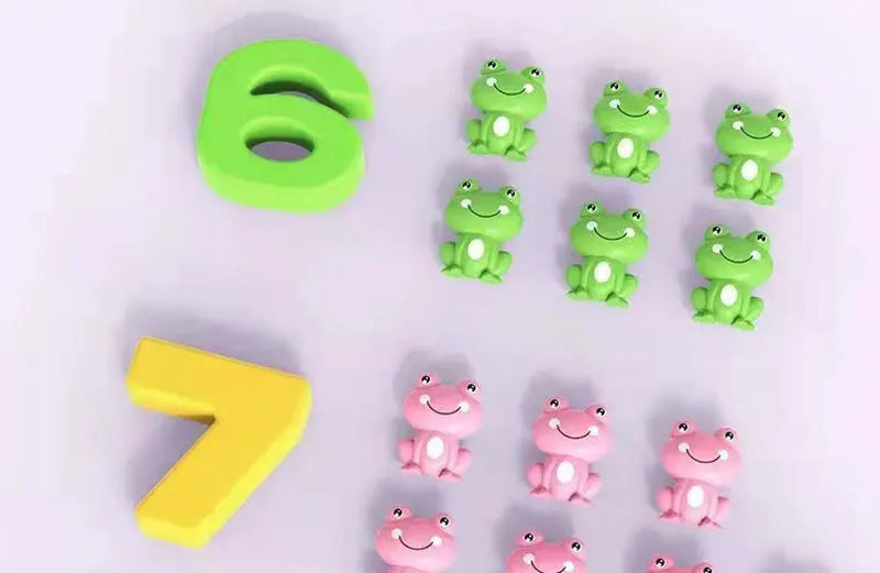 Children's digital frog balance toy early education puzzle addition and subtraction enlightenment balance mathematics teaching t