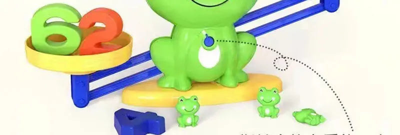 Children's digital frog balance toy early education puzzle addition and subtraction enlightenment balance mathematics teaching t