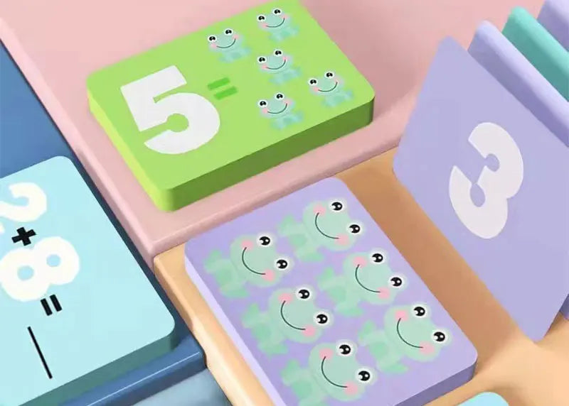 Children's digital frog balance toy early education puzzle addition and subtraction enlightenment balance mathematics teaching t