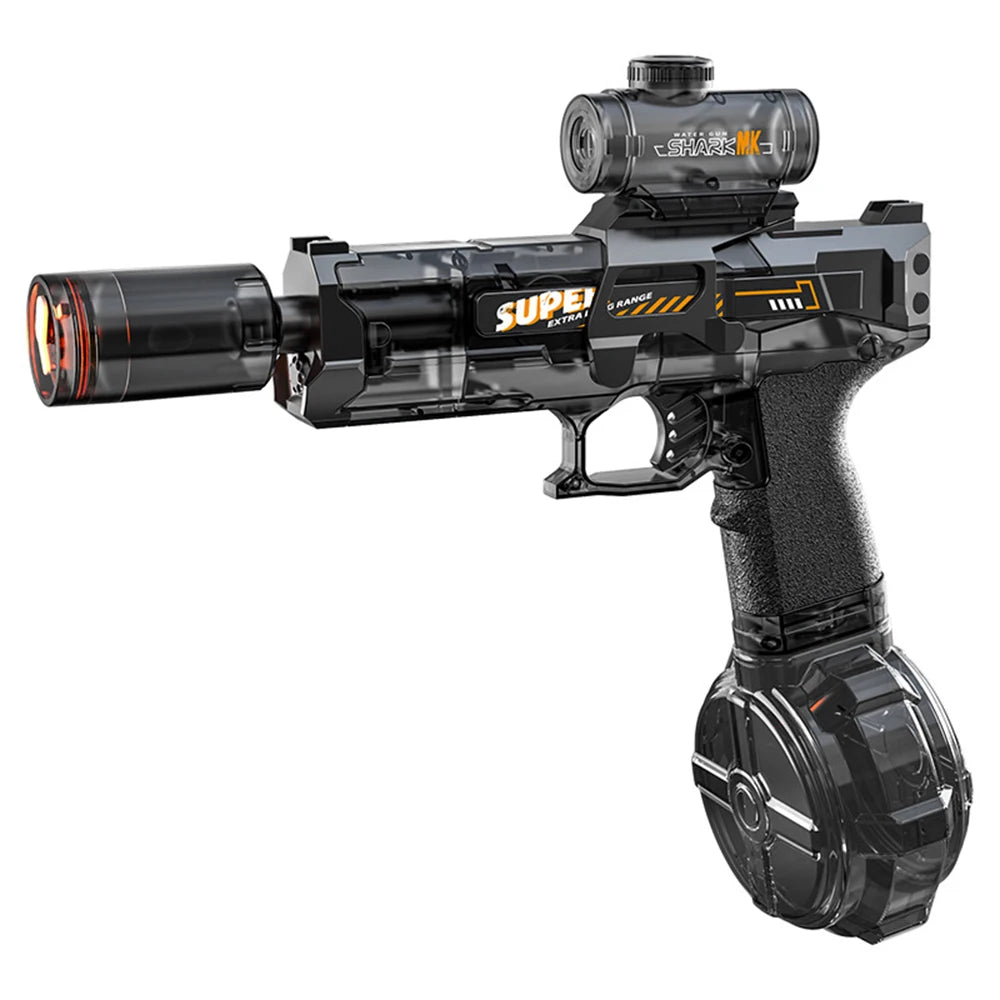 Electric Water Gun Pulse Water Gun Self-integrated Automatic Water-Absorbing Large-Capacity Lighting Children's Water Gun Toys