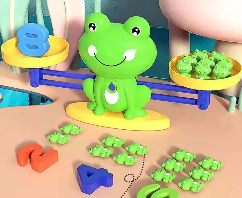 Children's digital frog balance toy early education puzzle addition and subtraction enlightenment balance mathematics teaching t