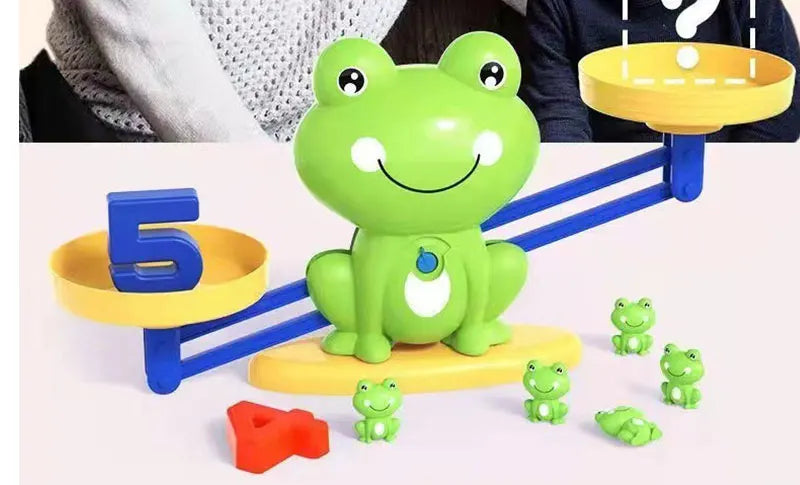 Children's digital frog balance toy early education puzzle addition and subtraction enlightenment balance mathematics teaching t