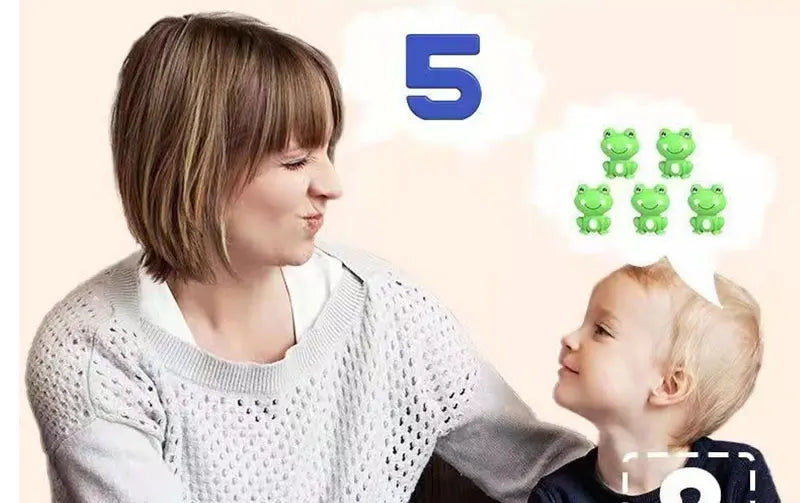 Children's digital frog balance toy early education puzzle addition and subtraction enlightenment balance mathematics teaching t