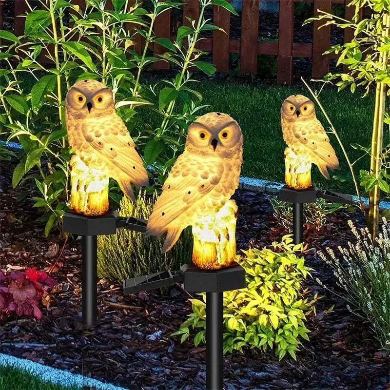 Solar Owl LED Garden Light – Waterproof Outdoor Decor Lamp