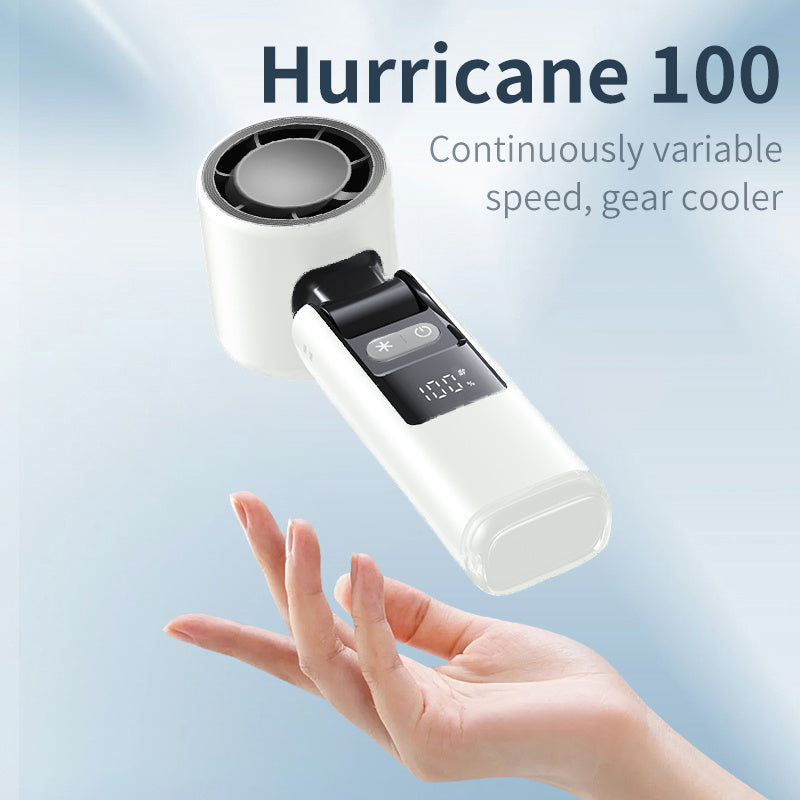 Fit For Portable Turbofan USB Rechargeable Strong Wind Adjustable Wind Speed 4000mAh Foldable Outdoor Camping Cooling Fan