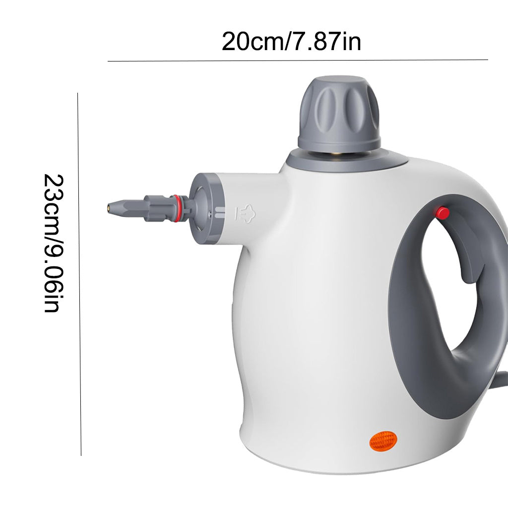 Handheld Steam Cleaner With Safety Lock, 500 Ml Large Water Tank 12 Piece Accessory Set Deep Cleaning Multiple Surfaces For Kitchen, Bathroom, Car,  OffWhite